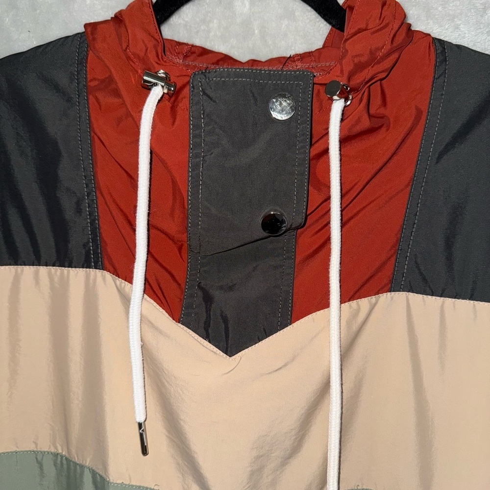 Stylish Multicolor Windbreaker Jacket - Picture 4 of 7